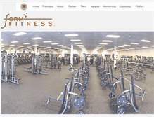 Tablet Screenshot of formfitness.net